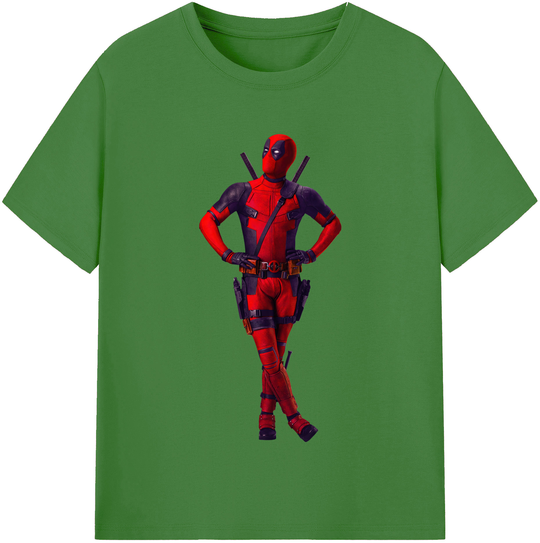 （画像用） Deadpool デッドプール レディースカジュアルプリントTシャツ（綿100％）